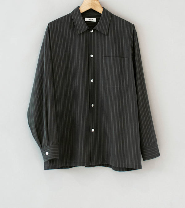 C'H'C'M' 'Reflection Shirt' (Charcoal Stripe Cotton Broadcloth)