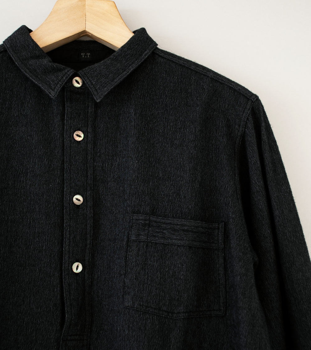 Taiga Takahashi 'Lot. 103 Work Shirt P/O' (Black)