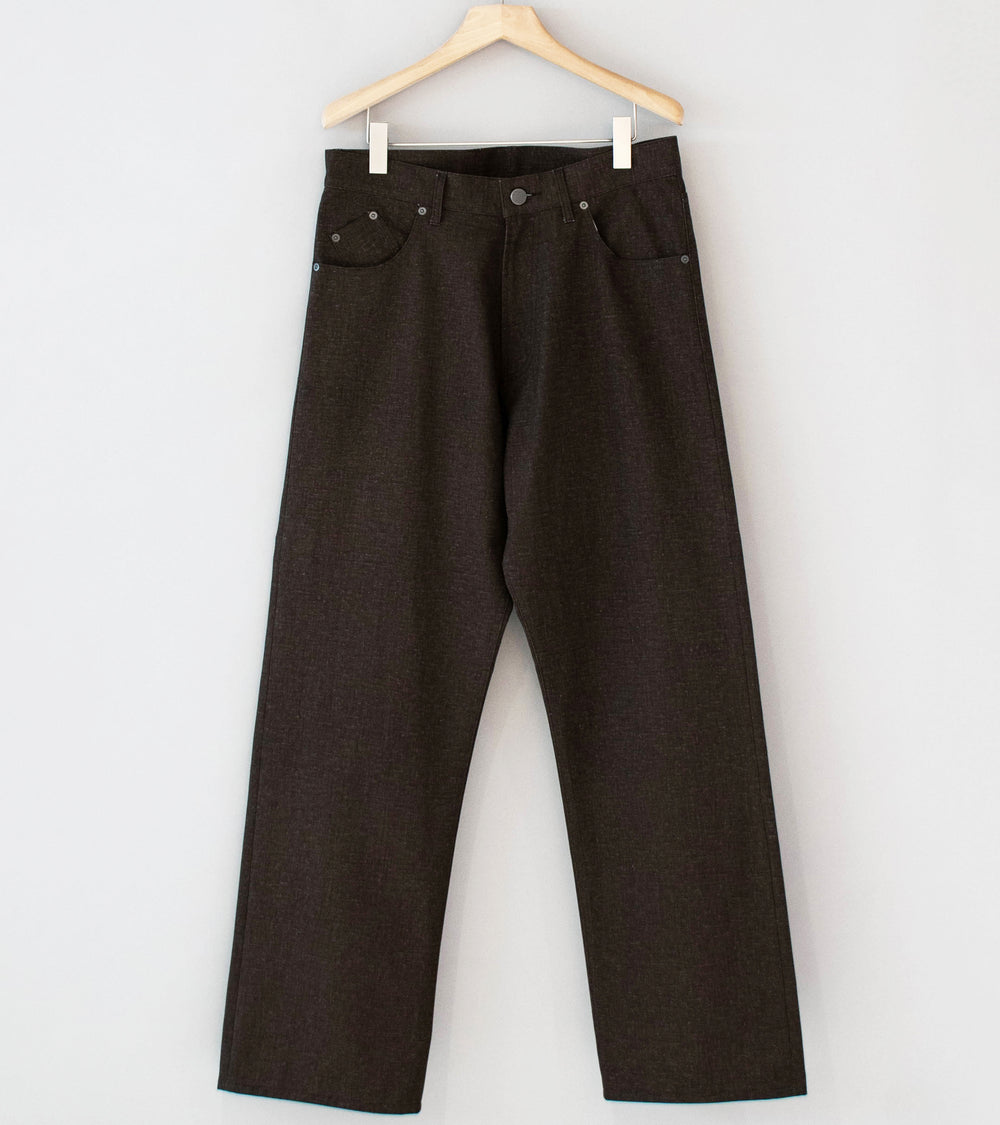 C'H'C'M' 'Jean 7' (Brown Pigment Coated Cotton Twill)