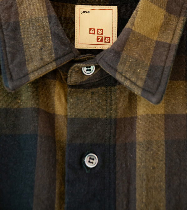 6876 'Ozu Heavy-Weight Shirt' (Khaki)
