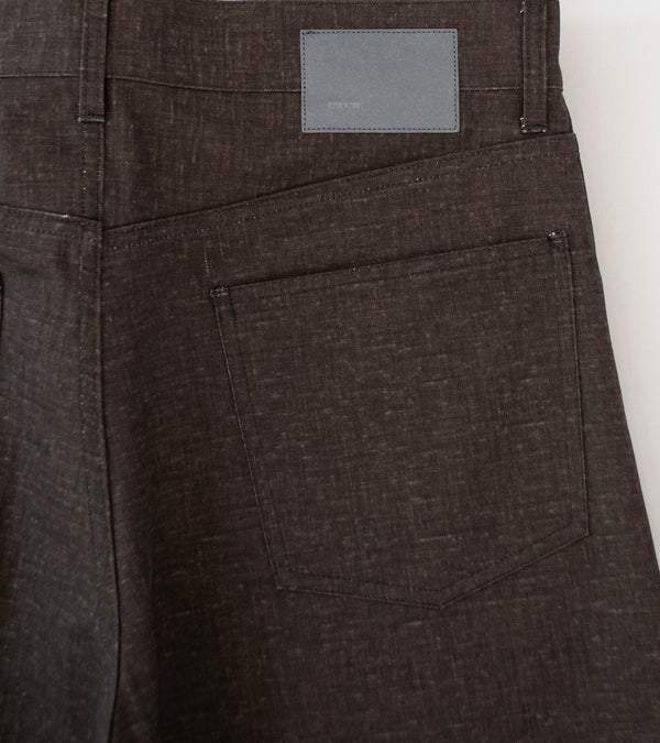 C'H'C'M' 'Jean 7' (Brown Pigment Coated Cotton Twill)