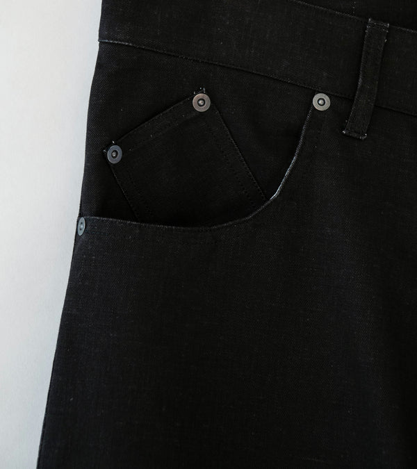 C'H'C'M' 'Jean 7' (Black Pigment Coated Cotton Twill)