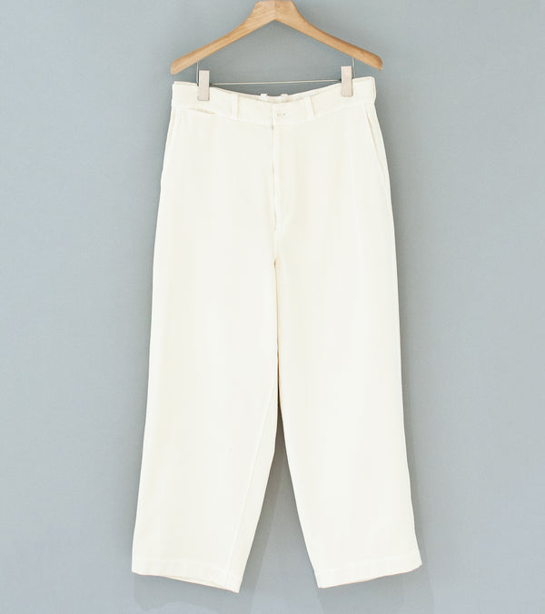 Yoko Sakamoto 'Work Wide Trousers' (White)