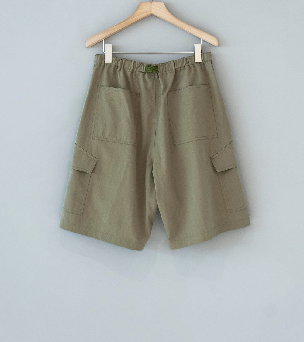 C'H'C'M' 'Cargo Short' (Khaki Water Repellent Compact Twill)