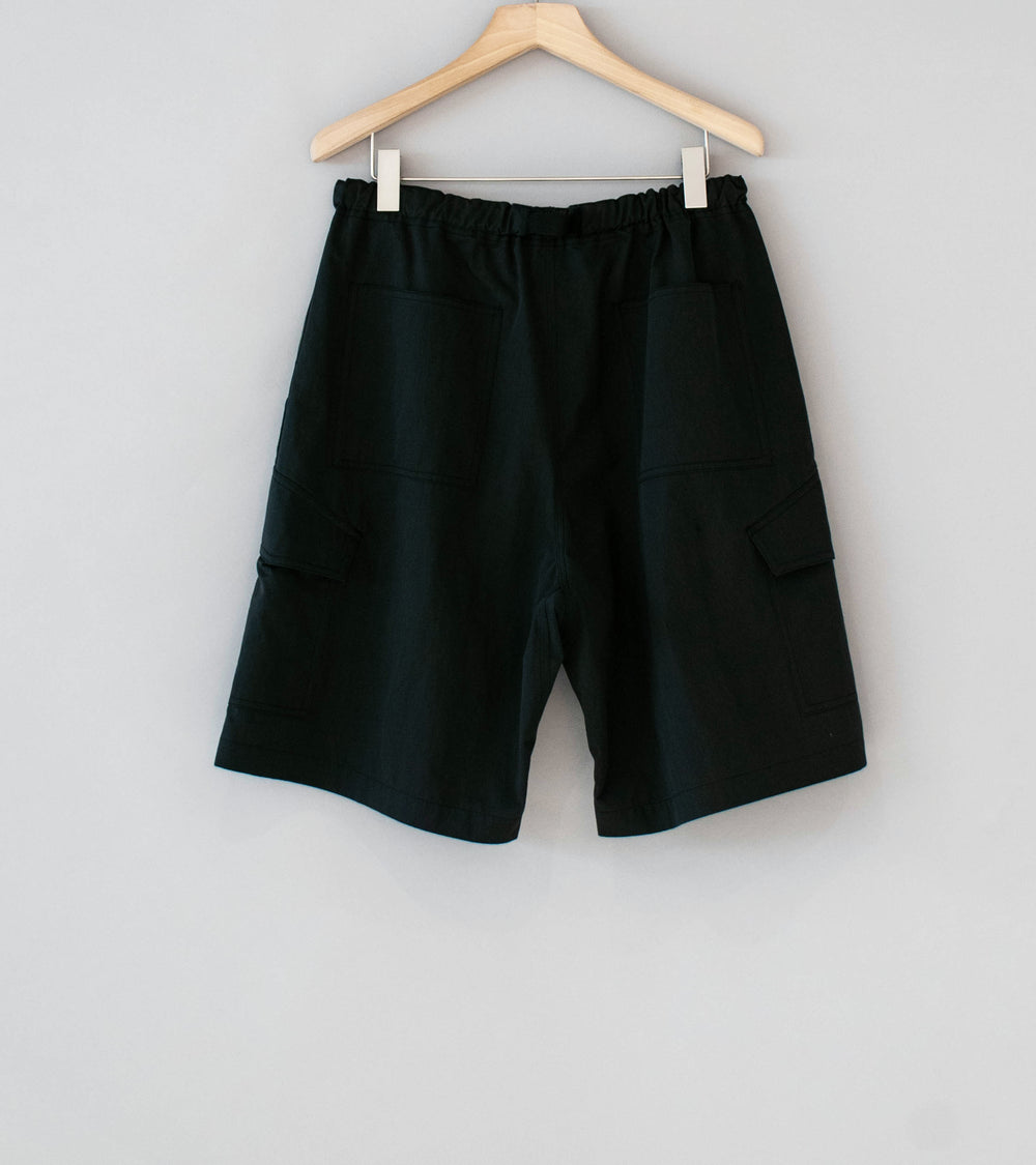 C'H'C'M' 'Cargo Short' (Black Water Repellent Compact Twill)