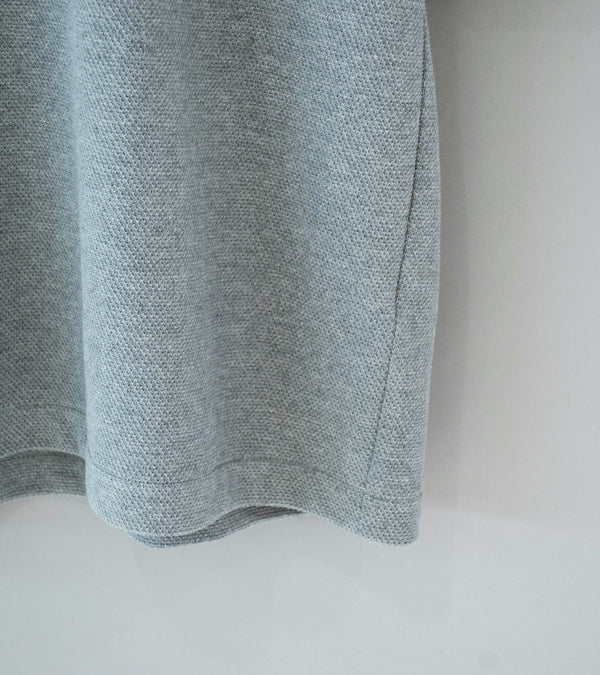 C'H'C'M' 'Zip Polo' (Grey Dry Touch Cotton Pique)
