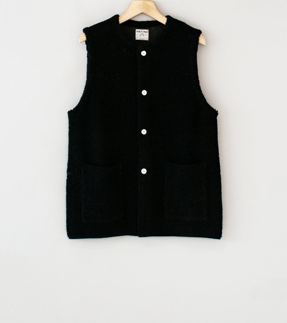 Fil Melange 'Pablo Vest' (Charcoal Black)