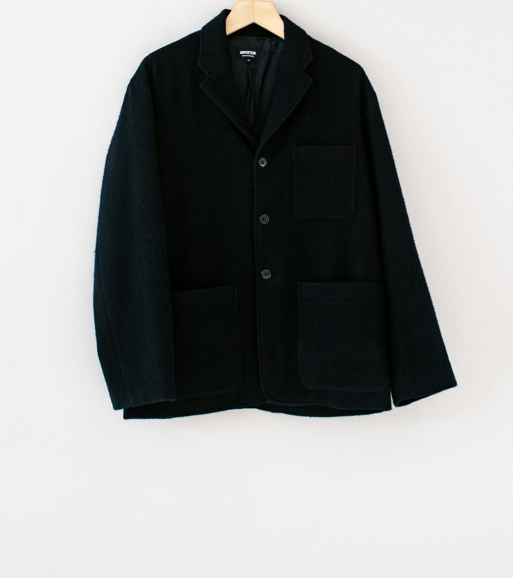 Arpenteur 'Fox Jacket' (Midnight Pure Wool Flannel)