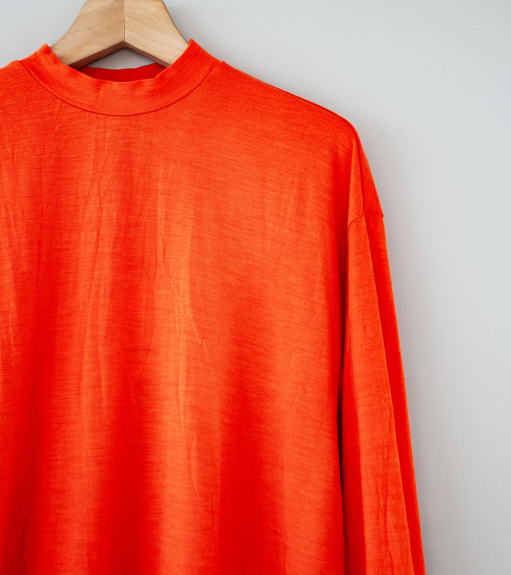 Arpenteur 'Merino Longsleeve Pullover' (Orange Merino Jersey)