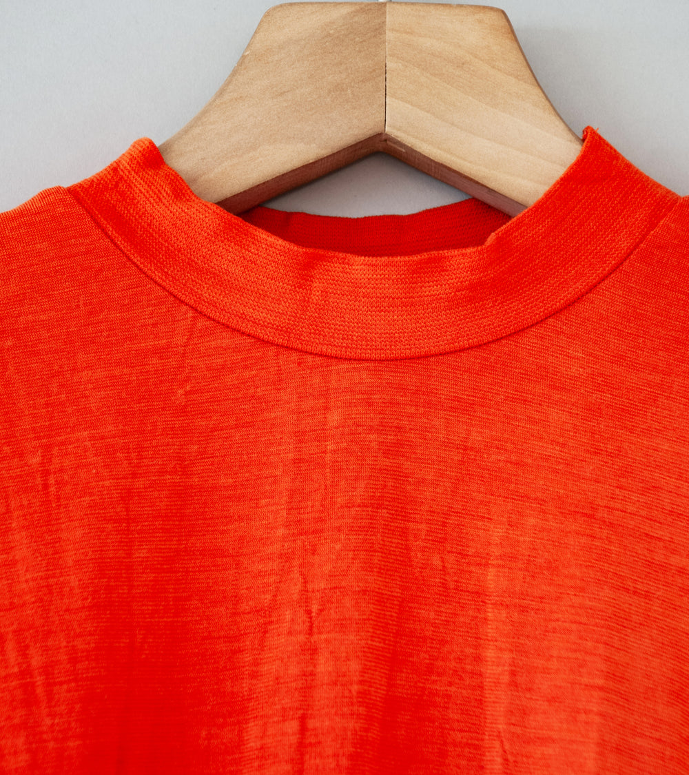 Arpenteur 'Merino Longsleeve Pullover' (Orange Merino Jersey)