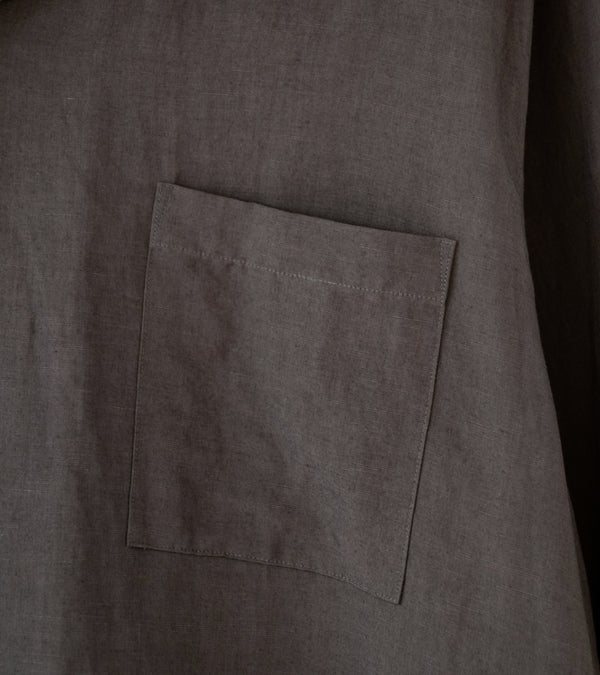Stein 'Rayon Linen Oversized SS Shirt' (Charcoal)