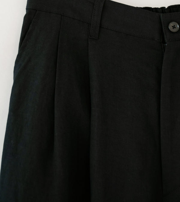 Stein 'Rayon Linen Wide Easy Trousers' (Black)