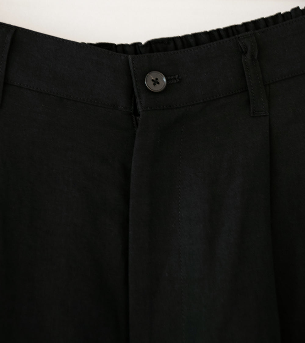 Stein 'Rayon Linen Wide Easy Trousers' (Black)