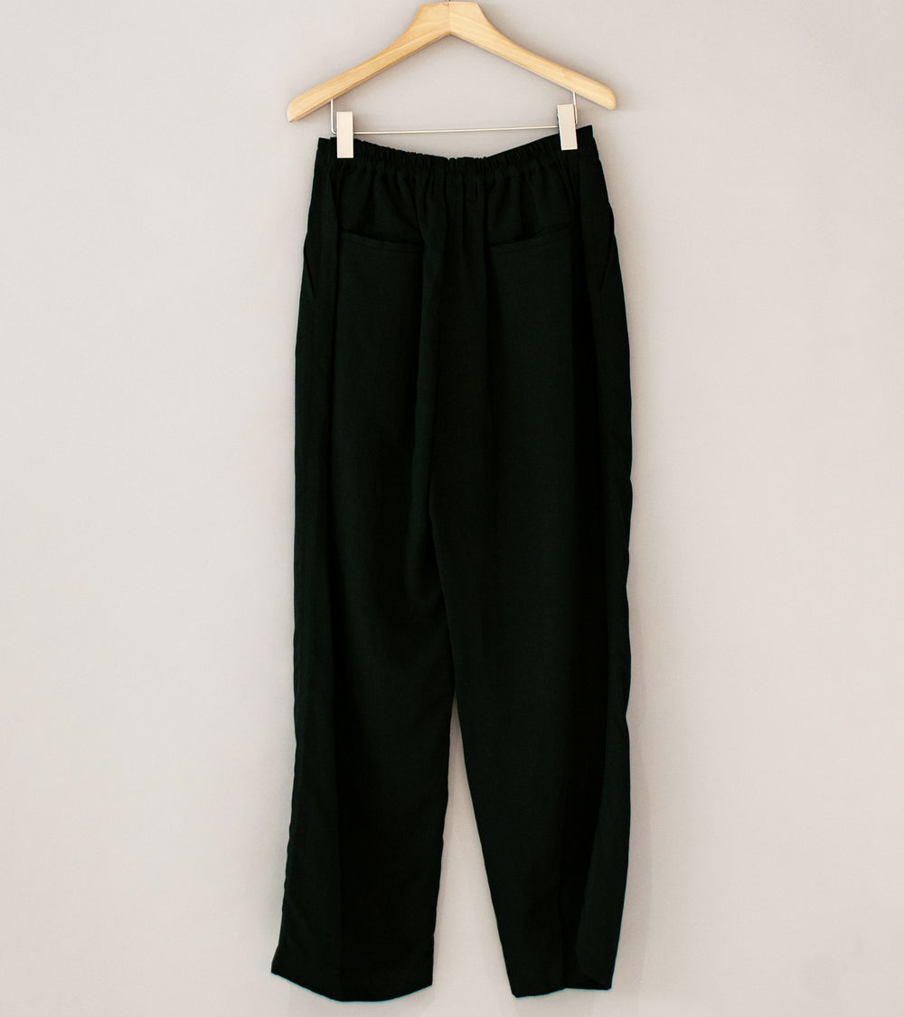 Stein 'Rayon Linen Wide Easy Trousers' (Black)