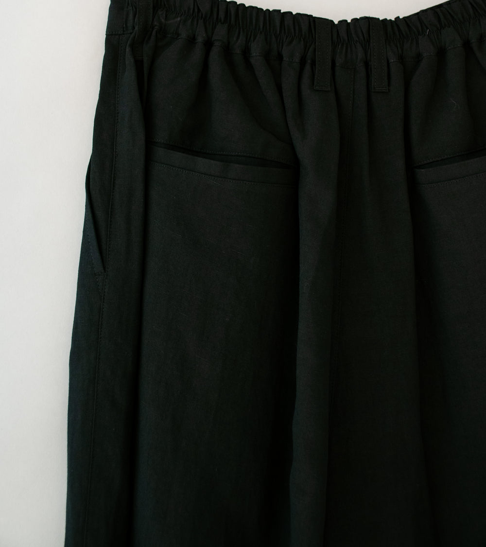 Stein 'Rayon Linen Wide Easy Trousers' (Black)