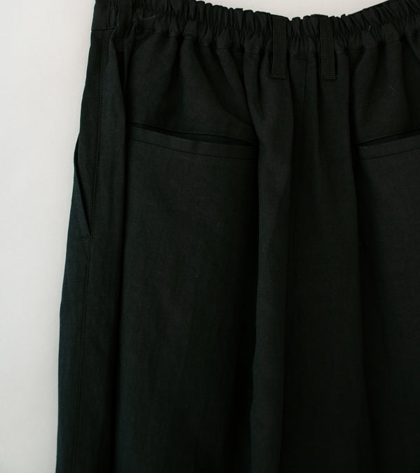 Stein 'Rayon Linen Wide Easy Trousers' (Black)