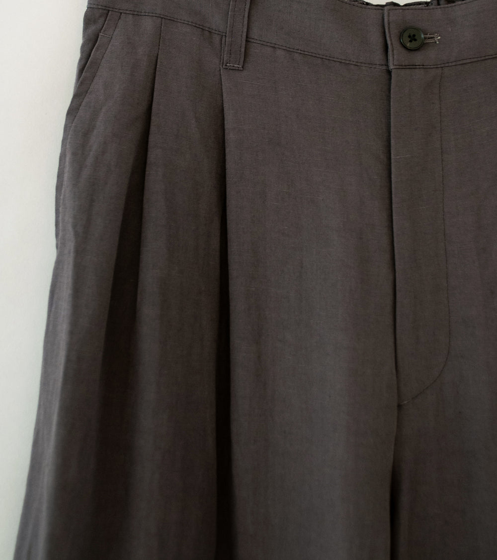 Stein 'Rayon Linen Wide Easy Trousers' (Charcoal)