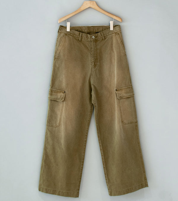 Stein 'Sulfur Dyed Whip Cord Vintage Trousers' (Khaki)
