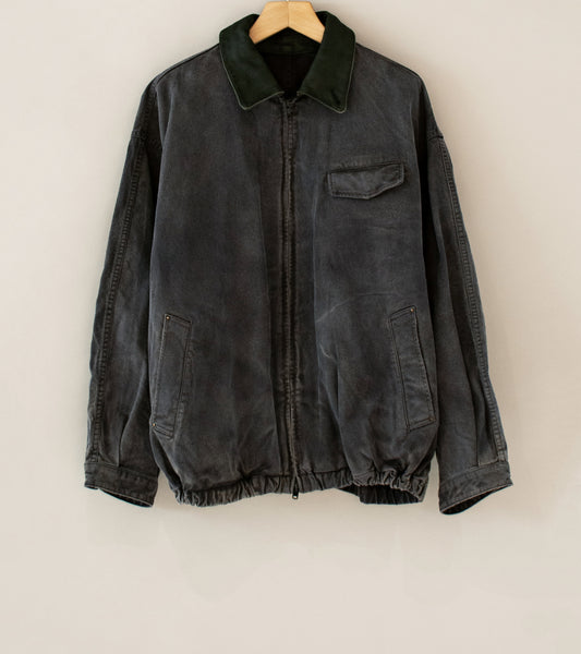 Stein 'Sulfur Dyed Whip Cord Vintage Zip Jacket' (Black) – C'H'C'M'