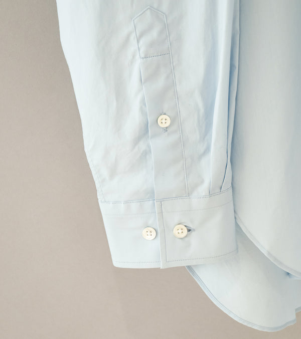 Stein 'Suvin Cotton Oversized Regular Collar Shirt' (Off Blue)