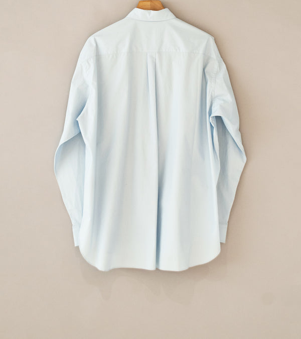 Stein 'Suvin Cotton Oversized Regular Collar Shirt' (Off Blue)