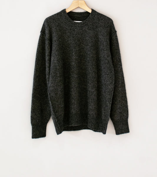 Stein 'Wool Alpaca Knit Crew Neck LS' (Charcoal) – C'H'C'M'
