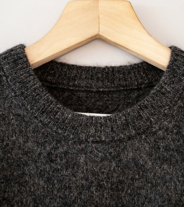 Stein 'Wool Alpaca Knit Crew Neck LS' (Charcoal)