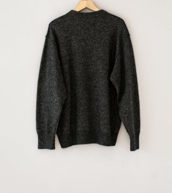 Stein 'Wool Alpaca Knit Crew Neck LS' (Charcoal)