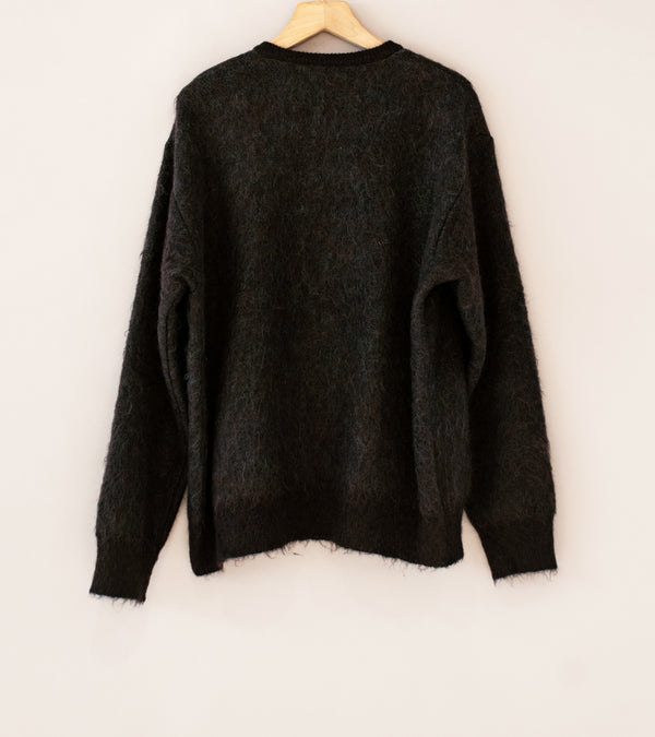 Stein 'Kid Mohair Mix Jacquard Knit Cardigan' (Brown Mix) – C'H'C'M'