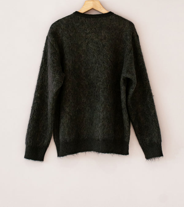 Stein 'Kid Mohair Mix Jacquard Knit Cardigan' (Charcoal Mix) – C'H