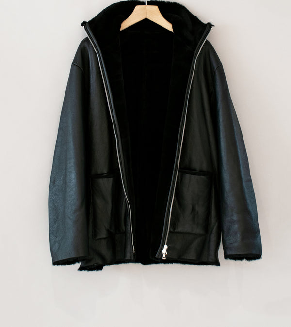 Stein 'Cut Off Mouton Jacket' (Black)