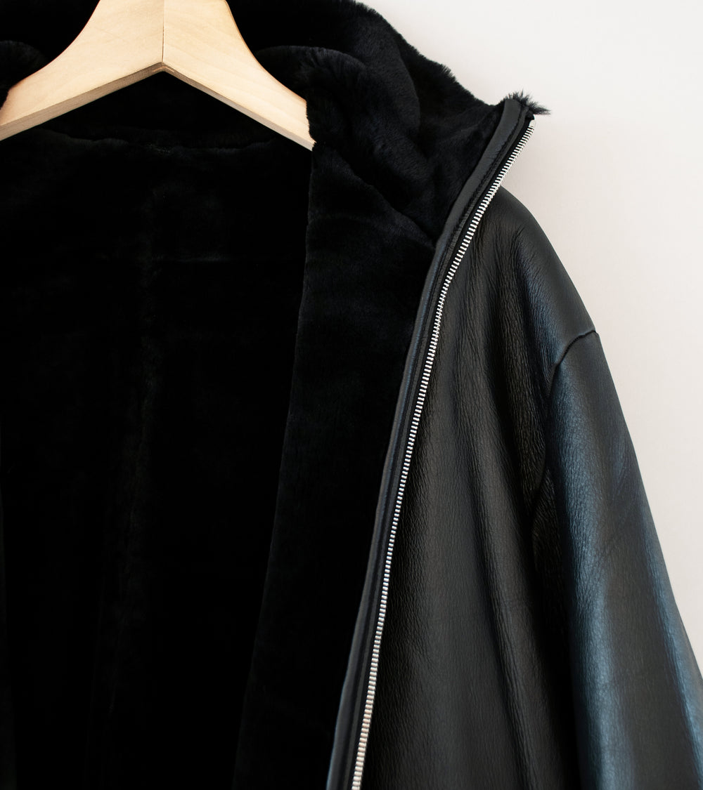 Stein 'Cut Off Mouton Jacket' (Black)