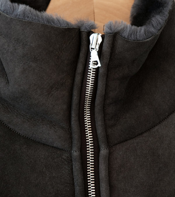 Stein 'Cut Off Mouton Jacket' (Grey Khaki)