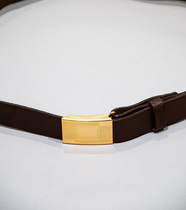 Taiga Takahashi 'Lot. 003 Hickok Belt' (Mud Dyed Brown)