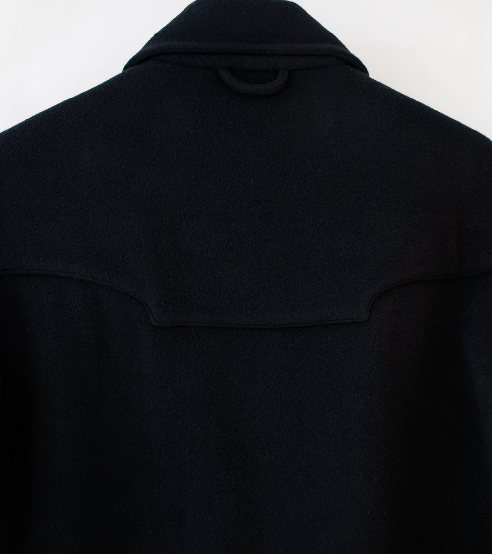 Bardo 'Cropped Slow Jacket' (Black Melton Wool)