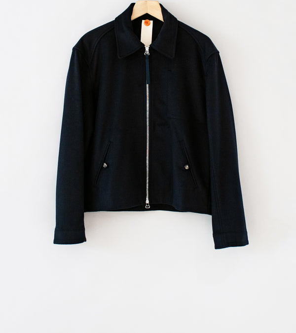 Bardo 'Cropped Slow Jacket' (Navy Wool Cashmere)