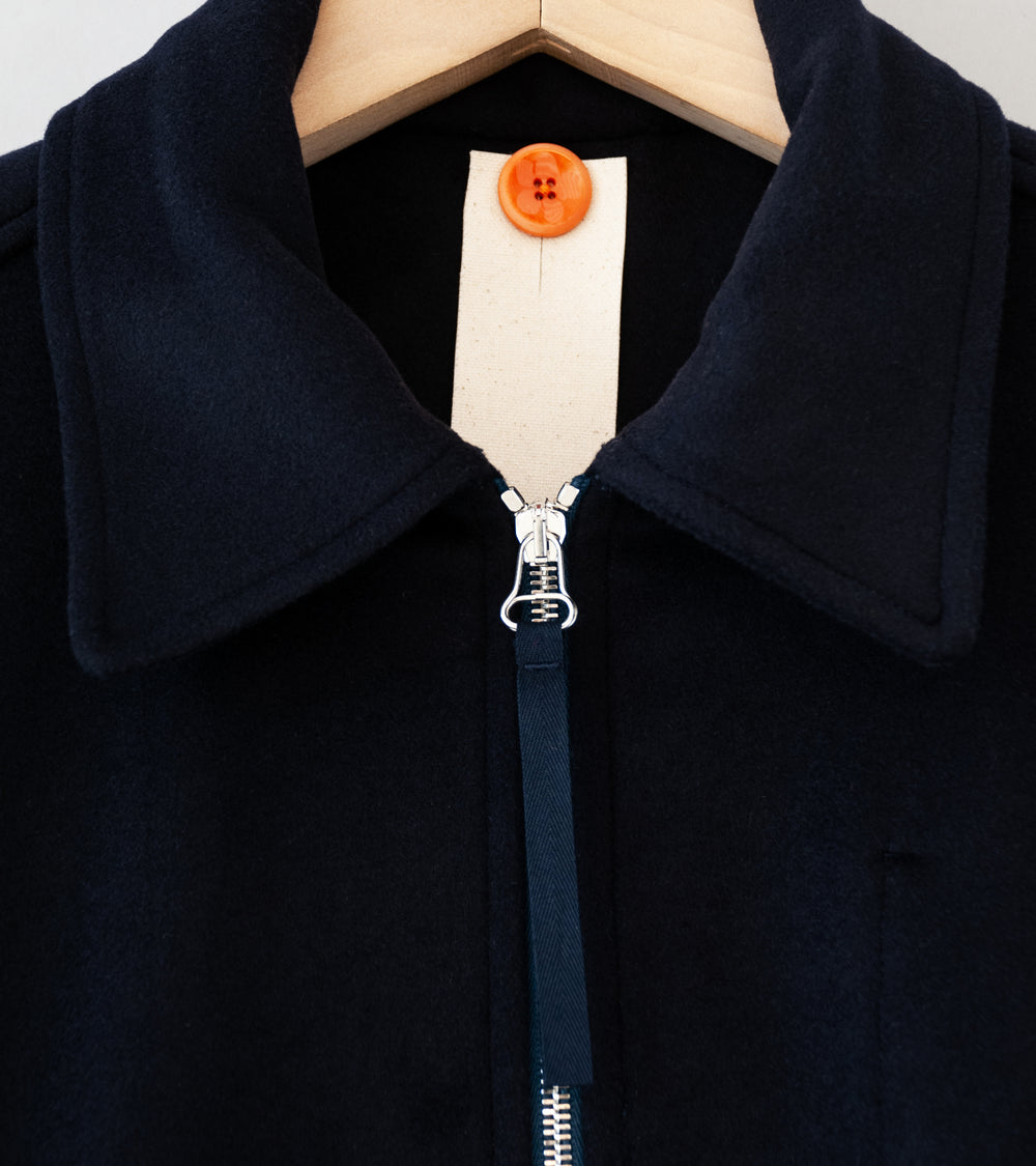 Bardo 'Cropped Slow Jacket' (Navy Wool Cashmere)