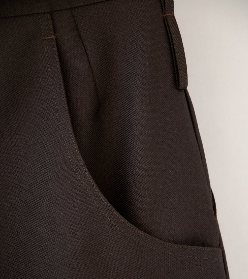 Bardo 'Gardener Trouser' (Umber Wool Gabardine)