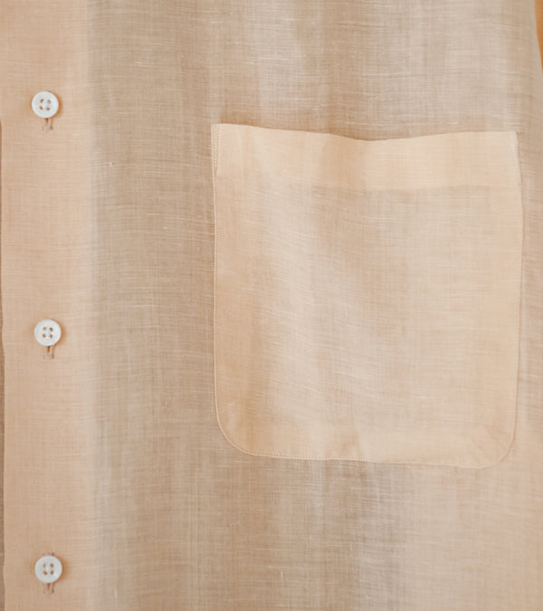 Herill 'Ramie Linen Regular Collar Shirt' (Pink)