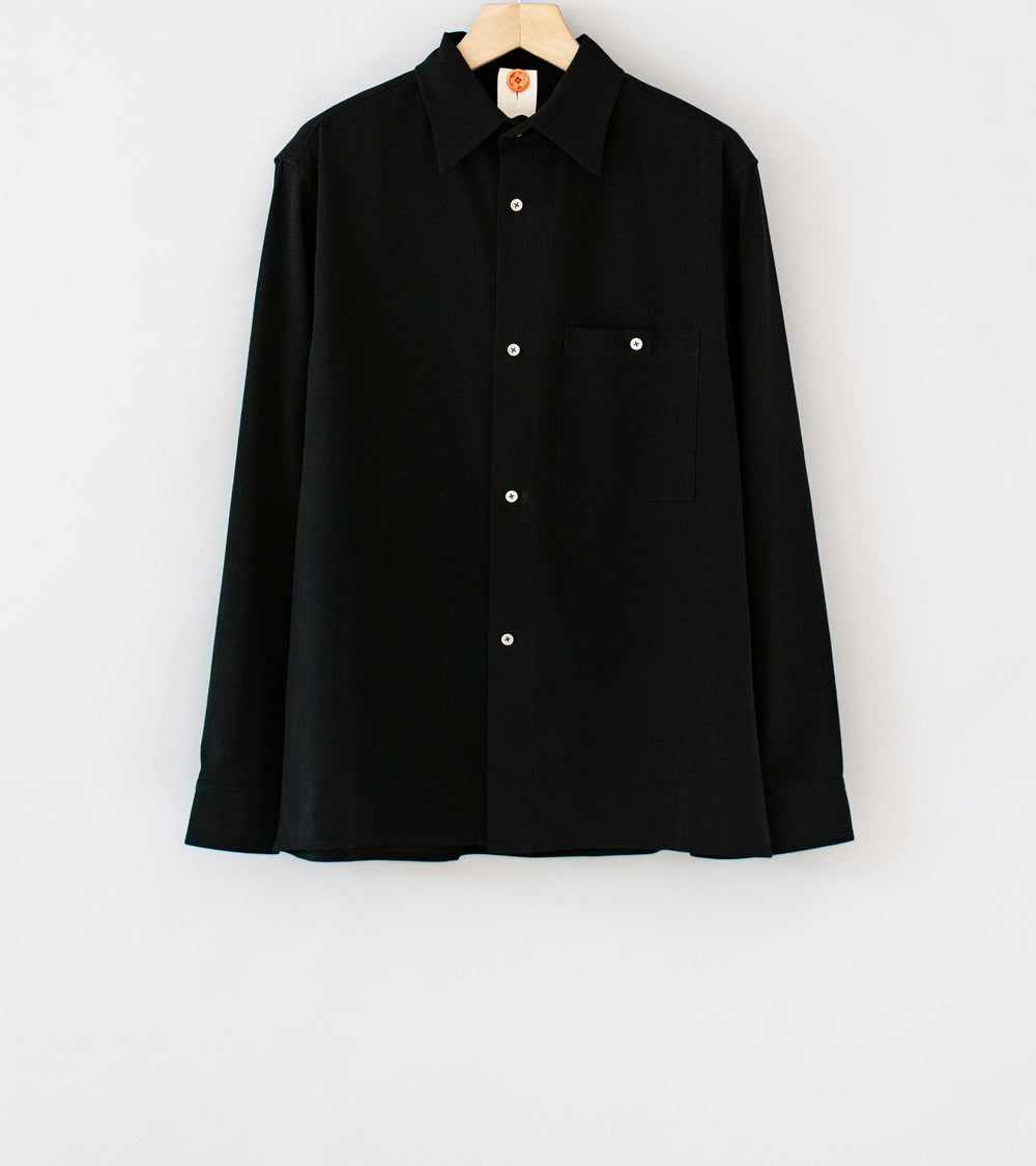 Bardo 'Everyday Shirt' (Black High Twist Twill)