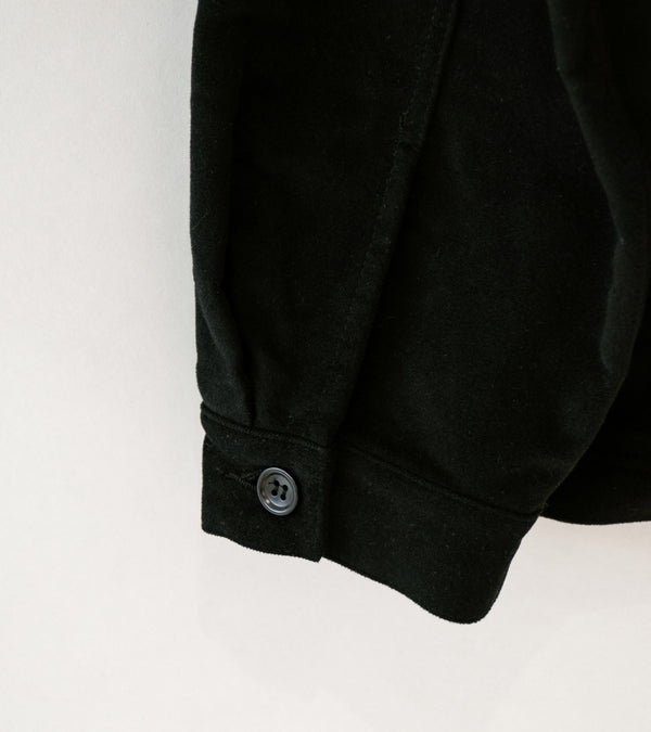 James Coward 'Signal Shirt' (Black Moleskin)