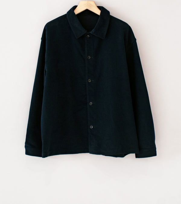 James Coward 'Signal Shirt' (Dark Navy Moleskin)