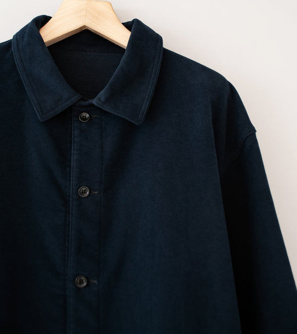 James Coward 'Signal Shirt' (Dark Navy Moleskin)