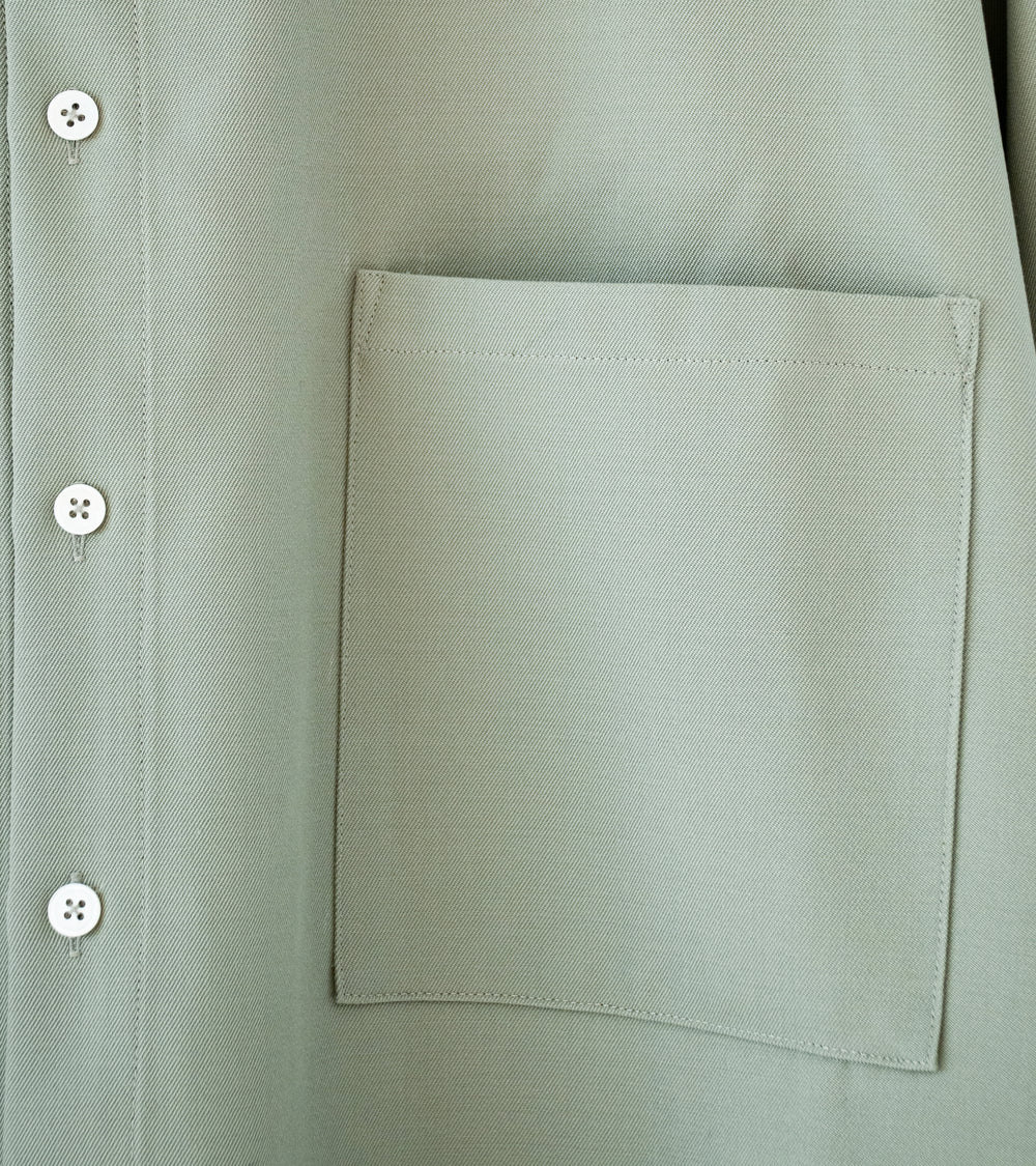 Bardo 'Dando Overshirt' (Sage Wool Gabardine)