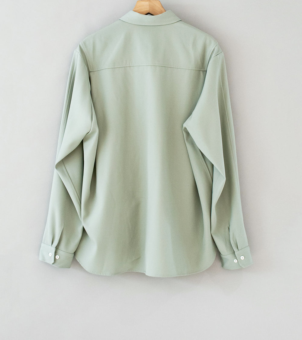 Bardo 'Dando Overshirt' (Sage Wool Gabardine)