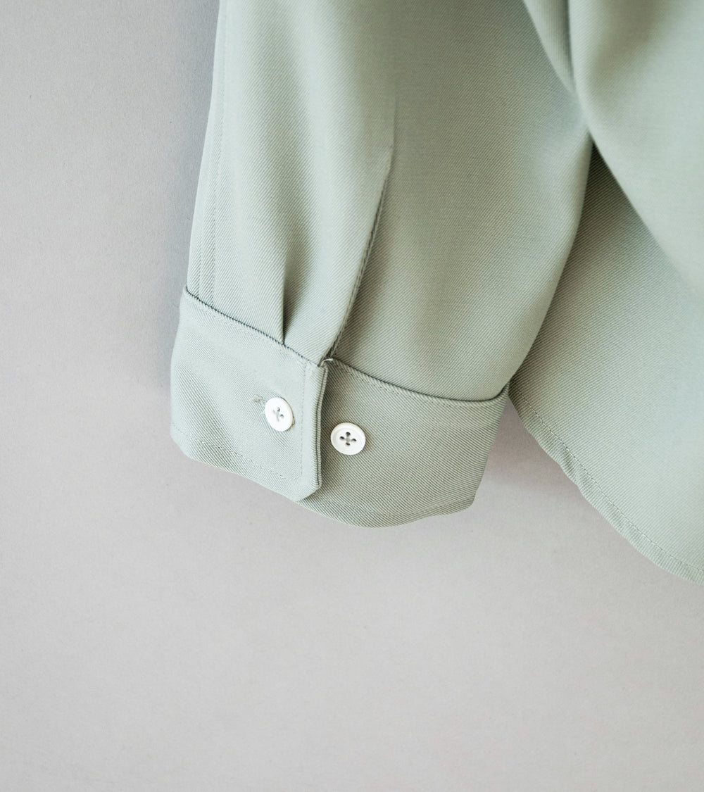 Bardo 'Dando Overshirt' (Sage Wool Gabardine)