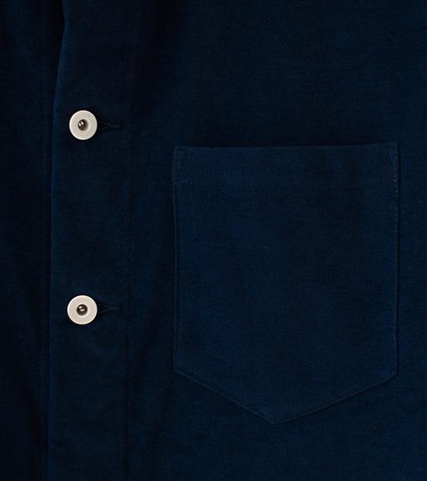 James Coward 'Travail Shirt' (Navy Moleskin)