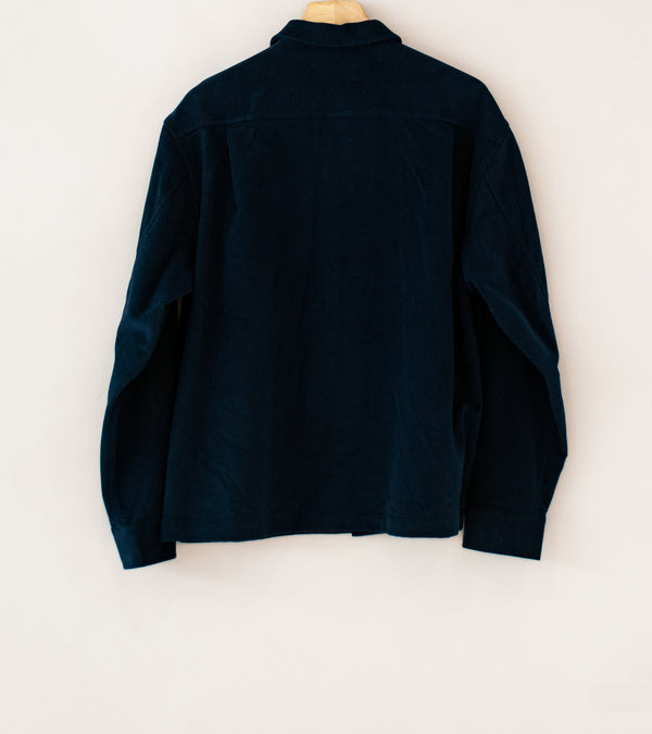 James Coward 'Travail Shirt' (Navy Moleskin)
