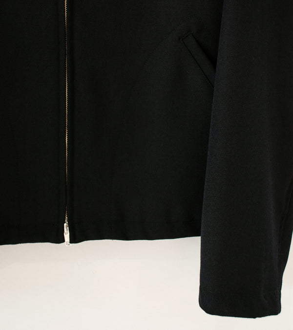 James Coward 'Site Jacket' (Black Heavy Wool Gabardine)