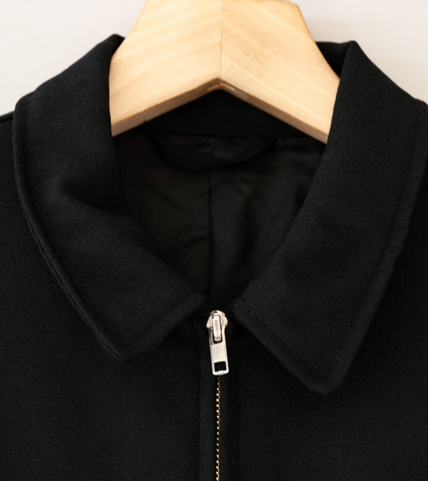 James Coward 'Site Jacket' (Black Heavy Wool Gabardine)